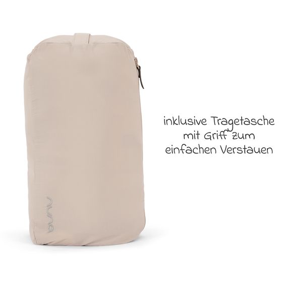 Nuna 2-tlg. Winter-Kinderwagen-Set mit Fußsack und Handschuhe - Biscotti