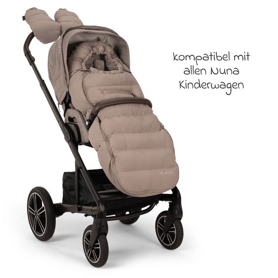 Nuna 2-tlg. Winter-Kinderwagen-Set mit Fußsack und Handschuhe - Cedar