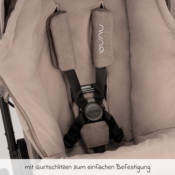 Nuna 2-tlg. Winter-Kinderwagen-Set mit Fußsack und Handschuhe - Cedar