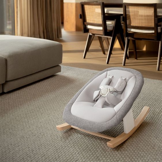 Nuna 2in1 Hochstuhlaufsatz & Wippe für BRYN von Geburt - 6 Monate (bis 9 kg) - Heritage