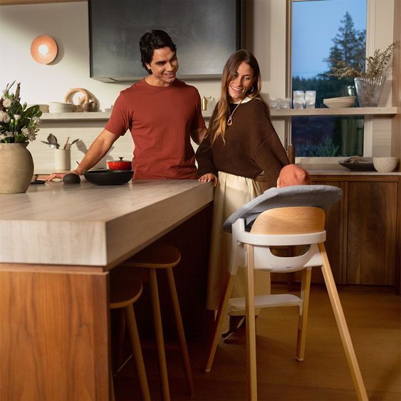 Nuna 2in1 Hochstuhlaufsatz & Wippe für BRYN von Geburt - 6 Monate (bis 9 kg) - Heritage