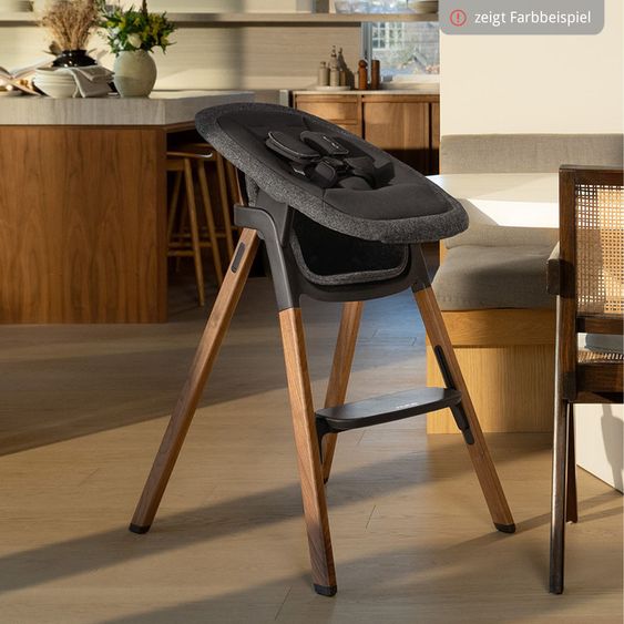 Nuna 2in1 Hochstuhlaufsatz & Wippe für BRYN von Geburt - 6 Monate (bis 9 kg) - Heritage