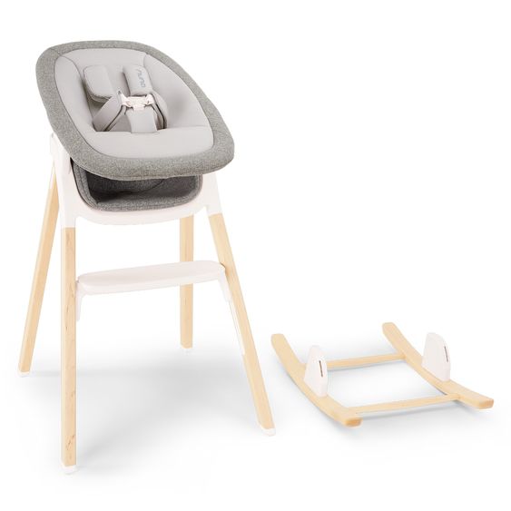 Nuna 2in1 Hochstuhlaufsatz & Wippe für BRYN von Geburt - 6 Monate (bis 9 kg) - Heritage