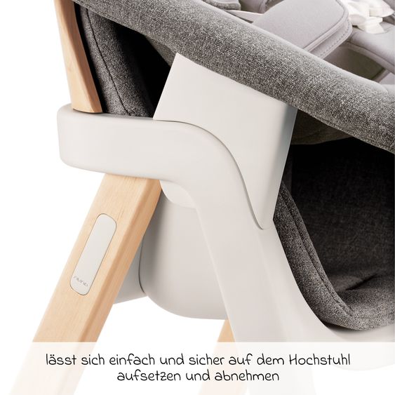 Nuna 2in1 Hochstuhlaufsatz & Wippe für BRYN von Geburt - 6 Monate (bis 9 kg) - Heritage