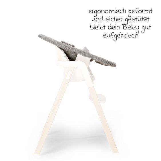 Nuna 2in1 Hochstuhlaufsatz & Wippe für BRYN von Geburt - 6 Monate (bis 9 kg) - Heritage