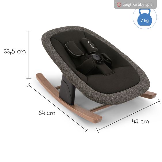 Nuna 2in1 Hochstuhlaufsatz & Wippe für BRYN von Geburt - 6 Monate (bis 9 kg) - Sanderson