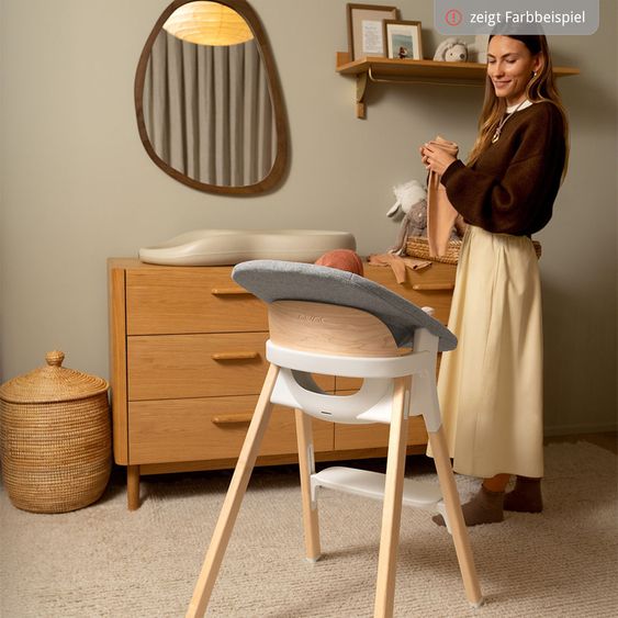 Nuna 2in1 Hochstuhlaufsatz & Wippe für BRYN von Geburt - 6 Monate (bis 9 kg) - Sanderson