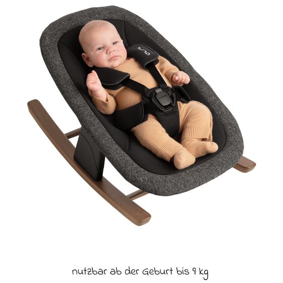 Nuna 2in1 Hochstuhlaufsatz & Wippe für BRYN von Geburt - 6 Monate (bis 9 kg) - Sanderson