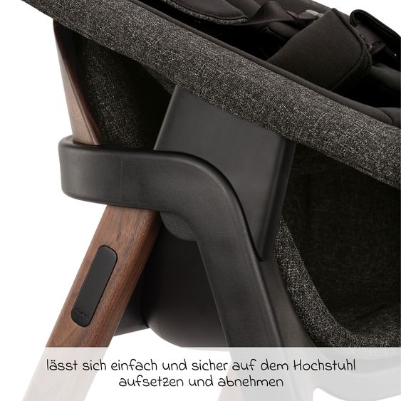Nuna 2in1 Hochstuhlaufsatz & Wippe für BRYN von Geburt - 6 Monate (bis 9 kg) - Sanderson