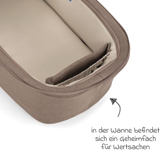 Nuna 2in1 Kombi-Kinderwagen-Set DEMI next bis 22 kg mit Babywanne, Adapter, Regenschutz & Spieltier - Cedar