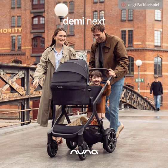 Nuna 2in1 Kombi-Kinderwagen-Set DEMI next bis 22 kg mit Babywanne, Adapter, Regenschutz & Spieltier - Cedar
