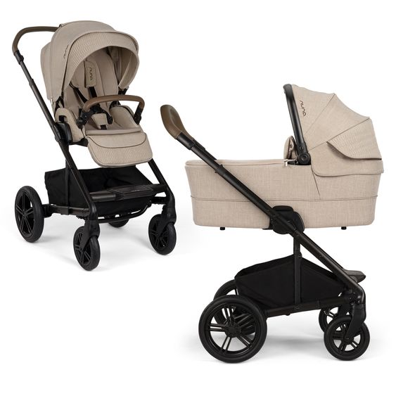 Nuna 2in1 Kombi-Kinderwagen-Set MIXX next bis 22 kg mit Babywanne, Adapter, Kniedecke, Regenschutz & Sichtschutz - Cosmopolitan