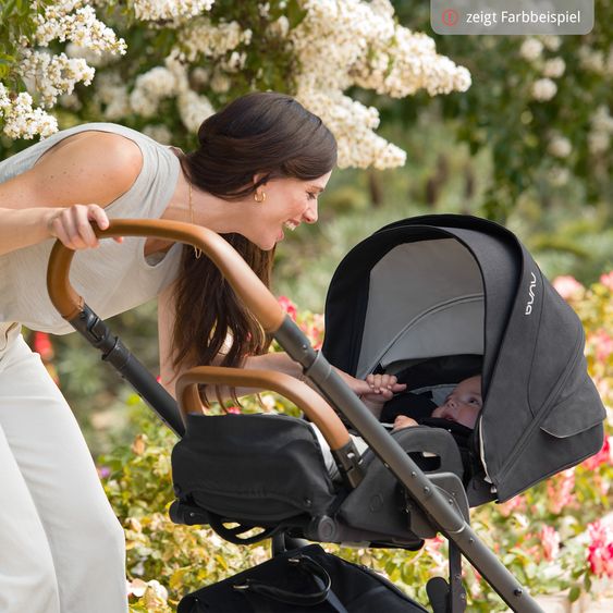 Nuna 2in1 Kombi-Kinderwagen-Set MIXX next bis 22 kg mit Babywanne, Adapter, Kniedecke, Regenschutz & Spieltier - Biscotti
