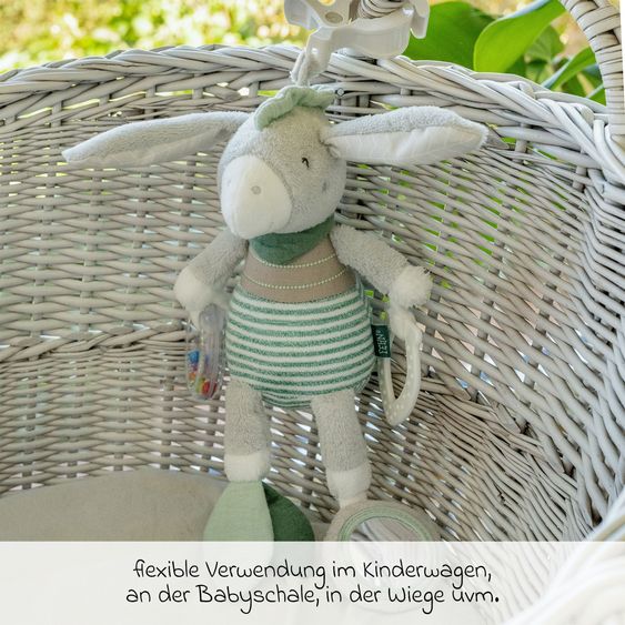 Nuna 2in1 Kombi-Kinderwagen-Set MIXX next bis 22 kg mit Babywanne, Adapter, Kniedecke, Regenschutz & Spieltier - Biscotti