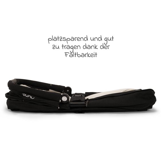 Nuna 2in1 Kombi-Kinderwagen-Set MIXX next bis 22 kg mit Babywanne, Adapter, Kniedecke, Regenschutz & Spieltier - Caviar