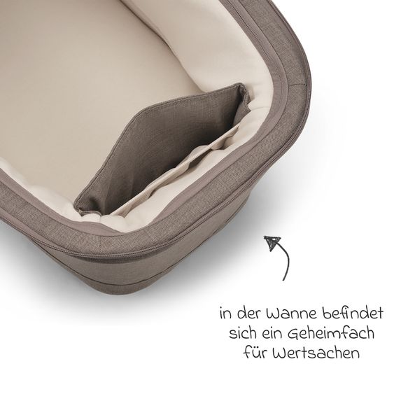 Nuna 2in1 Kombi-Kinderwagen-Set MIXX next bis 22 kg mit Babywanne, Adapter, Kniedecke, Regenschutz & Spieltier - Cedar