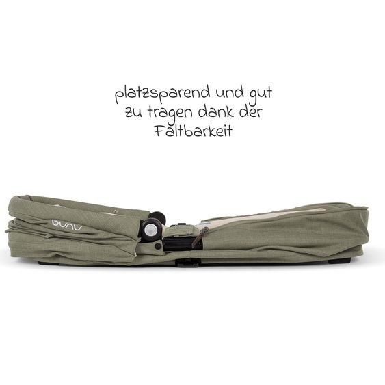 Nuna 2in1 Kombi-Kinderwagen-Set MIXX next bis 22 kg mit Babywanne, Adapter, Kniedecke, Regenschutz & Spieltier - Pine