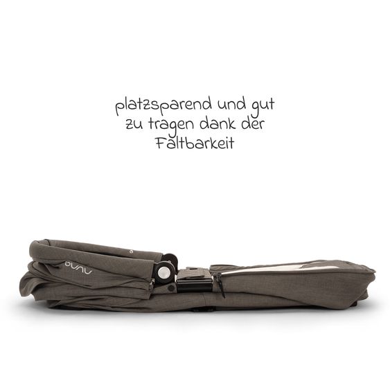 Nuna 2in1 Kombi-Kinderwagen-Set MIXX next bis 22 kg mit Babywanne, Adapter, Kniedecke, Regenschutz & Spieltier - Thunder