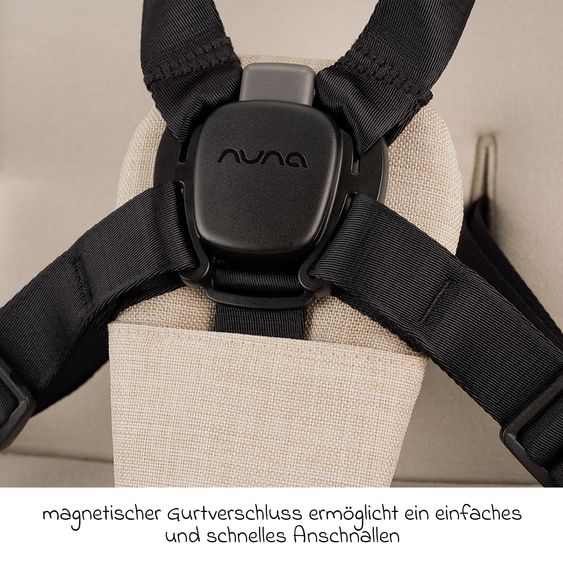 Nuna 2in1 Kombi-Kinderwagen-Set SWIV bis 22 kg mit Babywanne, Adapter, Transporttasche, Getränkehalter, Regenschutz & Spieltier - Biscotti