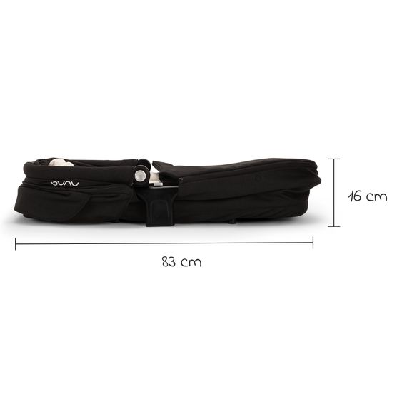 Nuna 2in1 Kombi-Kinderwagen-Set SWIV bis 22 kg mit Babywanne, Adapter, Transporttasche, Getränkehalter, Regenschutz & Spieltier - Caviar