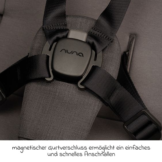 Nuna 2in1 Kombi-Kinderwagen-Set SWIV bis 22 kg mit Babywanne, Adapter, Transporttasche, Getränkehalter, Regenschutz & Spieltier - Thunder