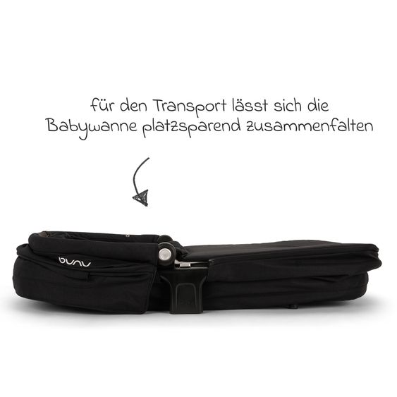 Nuna 2in1 Kombi-Kinderwagen-Set Triv Lx All-in-One-Set bis 22 kg mit Baybwanne, Teleskopschieber, Regenschutz, Adapter, Fußsack & Handschuhe - Caviar