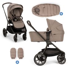 2in1 Kombi-Kinderwagen-Set Triv Lx All-in-One-Set bis 22 kg mit Baybwanne, Teleskopschieber, Regenschutz, Adapter, Fußsack & Handschuhe - Cedar