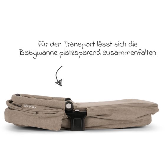 Nuna 2in1 Kombi-Kinderwagen-Set Triv Lx All-in-One-Set bis 22 kg mit Baybwanne, Teleskopschieber, Regenschutz, Adapter, Fußsack & Handschuhe - Cedar