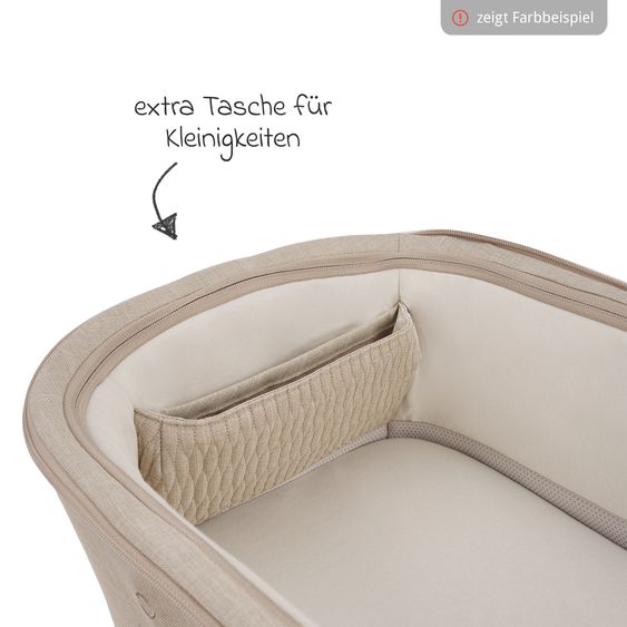 Nuna 2in1 Kombi-Kinderwagen-Set Triv Lx All-in-One-Set bis 22 kg mit Baybwanne, Teleskopschieber, Regenschutz, Adapter, Fußsack & Handschuhe - Chestnut