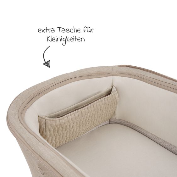 Nuna 2in1 Kombi-Kinderwagen-Set Triv Lx All-in-One-Set bis 22 kg mit Baybwanne, Teleskopschieber, Regenschutz, Adapter, Fußsack & Handschuhe - Cosmopolitan