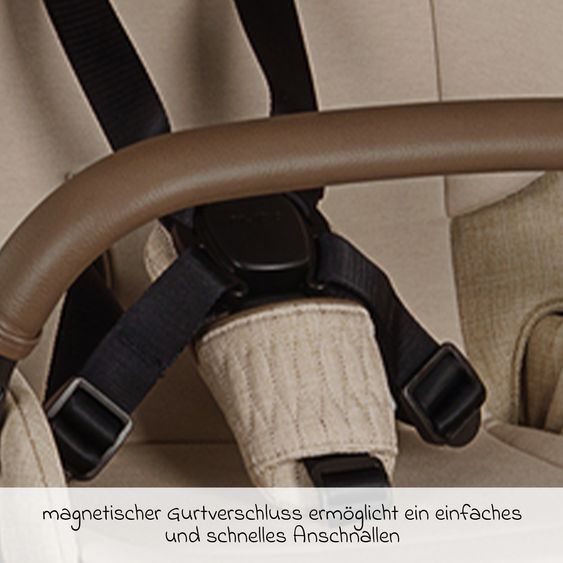 Nuna 2in1 Kombi-Kinderwagen-Set Triv Lx All-in-One-Set bis 22 kg mit Baybwanne, Teleskopschieber, Regenschutz, Adapter, Fußsack & Handschuhe - Cosmopolitan