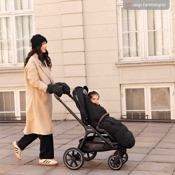 Nuna 2in1 Kombi-Kinderwagen-Set Triv Lx All-in-One-Set bis 22 kg mit Baybwanne, Teleskopschieber, Regenschutz, Adapter, Fußsack & Handschuhe - Cosmopolitan