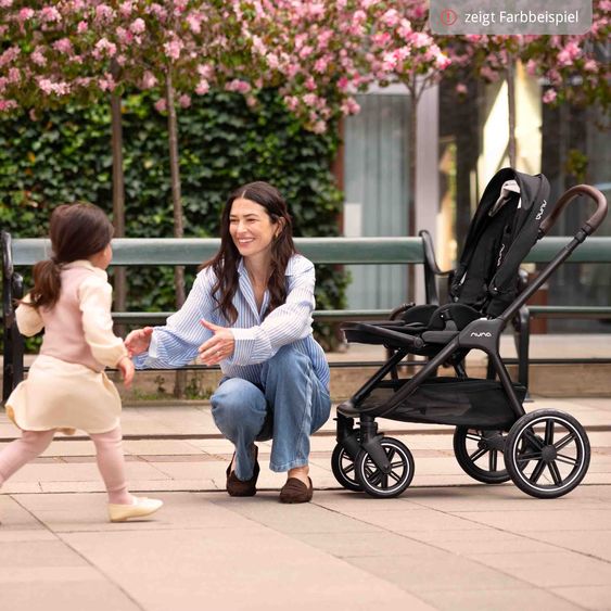 Nuna 2in1 Kombi-Kinderwagen-Set Triv Lx All-in-One-Set bis 22 kg mit Baybwanne, Teleskopschieber, Regenschutz, Adapter, Fußsack & Handschuhe - Cosmopolitan