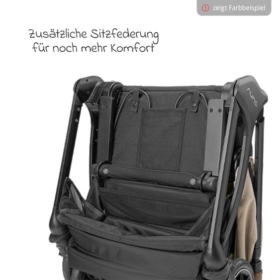 Nuna 2in1 Kombi-Kinderwagen-Set TRIV next bis 22 kg mit Babywanne, Adapter, Regenschutz & Spieltier - Biscotti