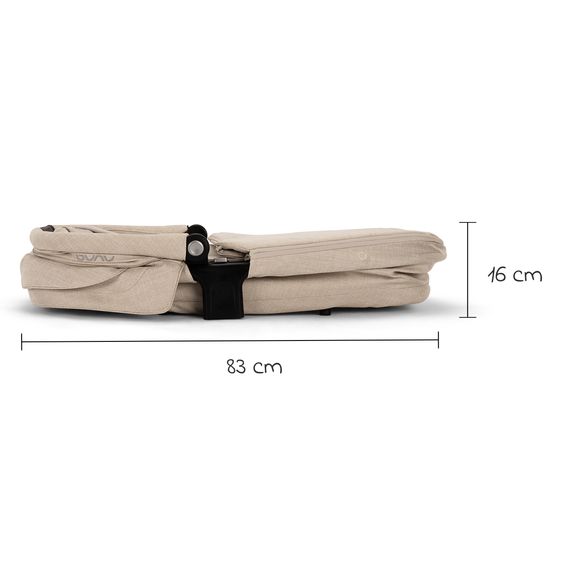Nuna 2in1 Kombi-Kinderwagen-Set TRIV next bis 22 kg mit Babywanne, Adapter, Regenschutz & Spieltier - Biscotti