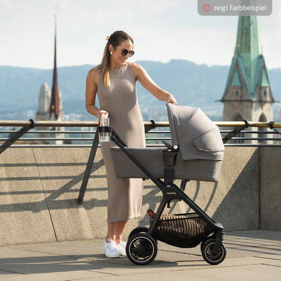Nuna 2in1 Kombi-Kinderwagen-Set TRIV next bis 22 kg mit Babywanne, Adapter, Regenschutz & Spieltier - Biscotti