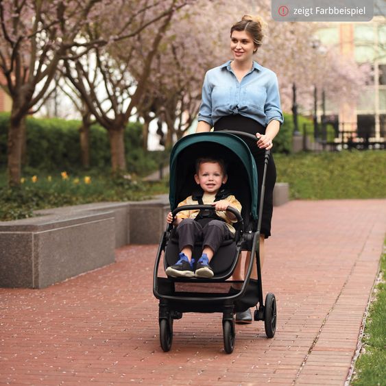 Nuna 2in1 Kombi-Kinderwagen-Set TRIV next bis 22 kg mit Babywanne, Adapter, Regenschutz & Spieltier - Biscotti