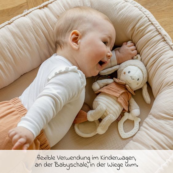 Nuna 2in1 Kombi-Kinderwagen-Set TRIV next bis 22 kg mit Babywanne, Adapter, Regenschutz & Spieltier - Biscotti