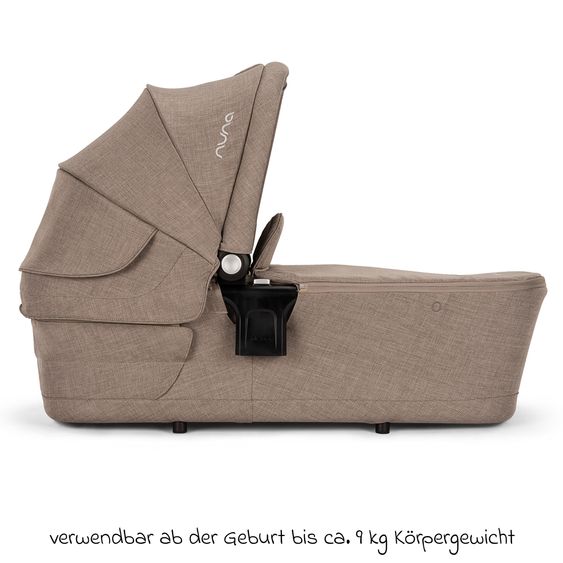 Nuna 2in1 Kombi-Kinderwagen-Set TRIV next bis 22 kg mit Babywanne, Adapter, Regenschutz & Spieltier - Cedar