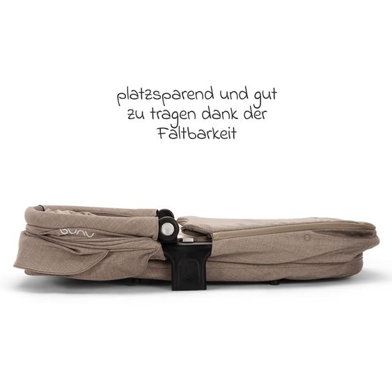 Nuna 2in1 Kombi-Kinderwagen-Set TRIV next bis 22 kg mit Babywanne, Adapter, Regenschutz & Spieltier - Cedar