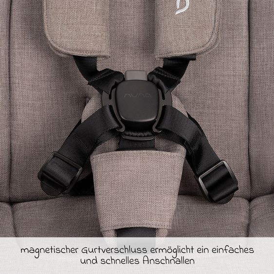 Nuna 2in1 Kombi-Kinderwagen-Set TRVL Lx bis 22 kg mit Babywanne, Tragetasche, Regenschutz & Spieltier - Cedar