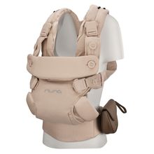 4in1 Babytrage CUDL Luxe für Neugeborene ab 3,5 kg bis 16 kg einsetzbar mit 4 Tragepositionen, Klickverschluss inkl. Zubehör - Pearl