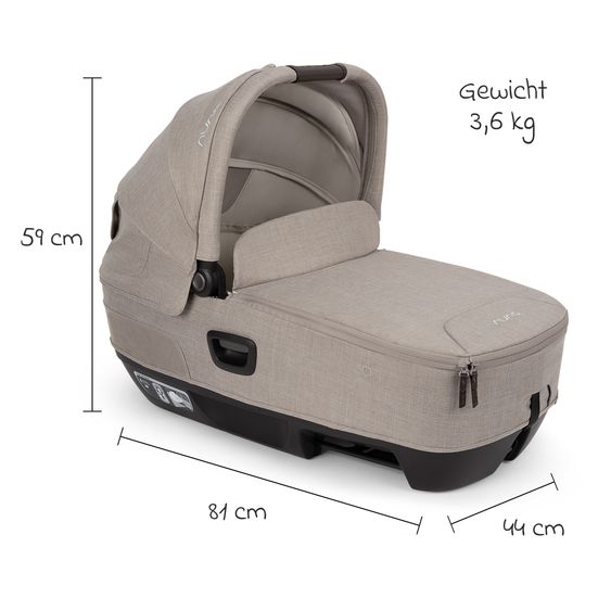 Nuna Navicella auto per neonati CARI next utilizzabile in auto e sul passeggino - Chateau