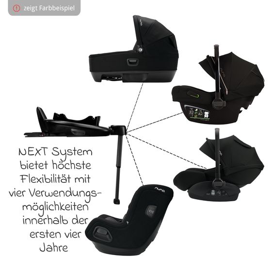 Nuna Navicella auto per neonati CARI next utilizzabile in auto e sul passeggino - Chateau