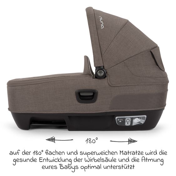 Nuna Navicella auto per neonati CARI next utilizzabile in auto e sul passeggino - Castagna