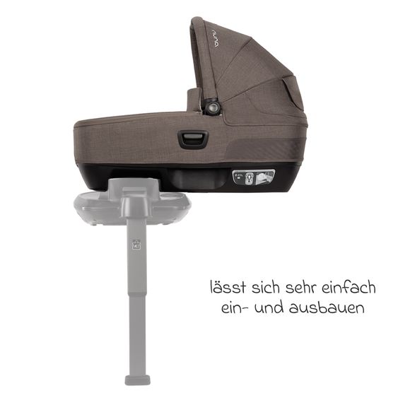 Nuna Navicella auto per neonati CARI next utilizzabile in auto e sul passeggino - Castagna