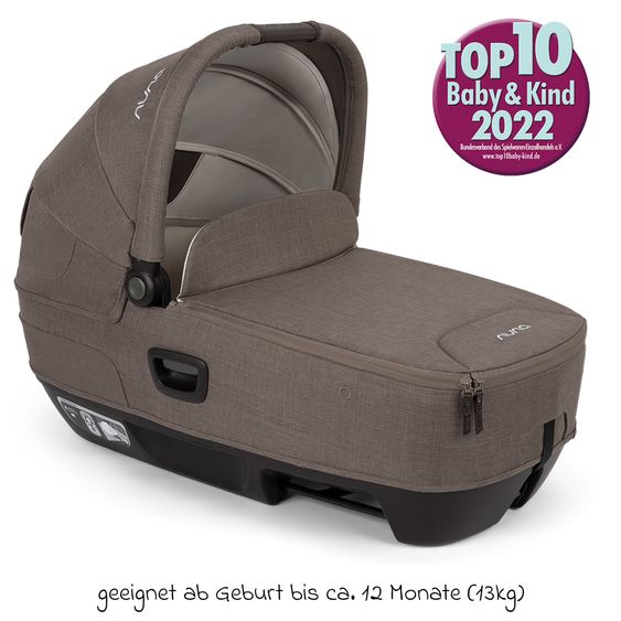 Nuna Navicella auto per neonati CARI next utilizzabile in auto e sul passeggino - Castagna