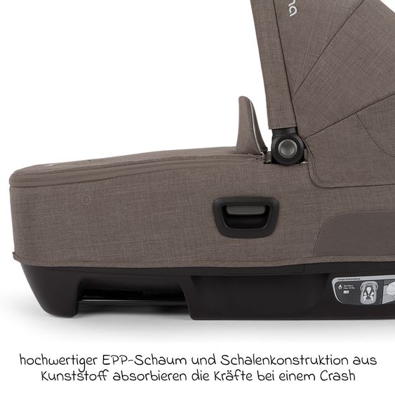 Nuna Navicella auto per neonati CARI next utilizzabile in auto e sul passeggino - Castagna