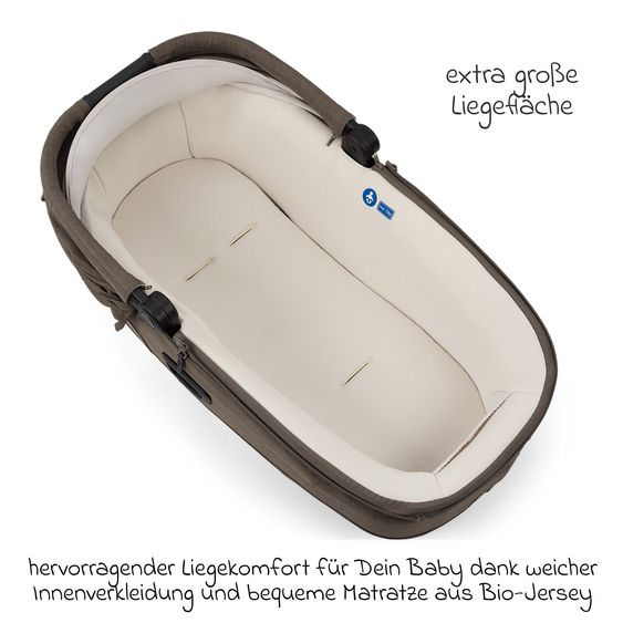 Nuna Navicella auto per neonati CARI next utilizzabile in auto e sul passeggino - Pistacchio