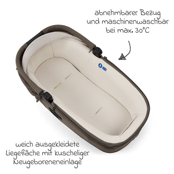 Nuna Navicella auto per neonati CARI next utilizzabile in auto e sul passeggino - Pistacchio